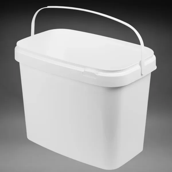 Rechteckeimer 14L weiß