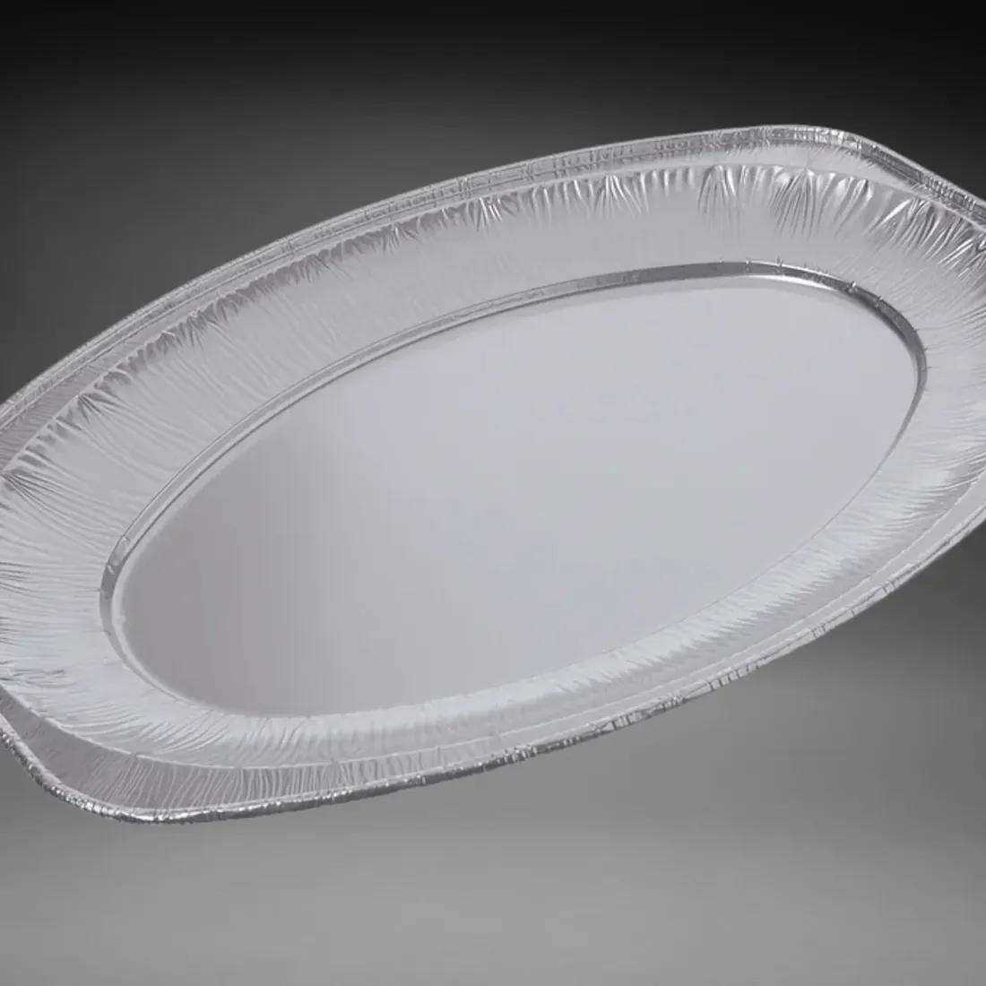 Aluplatte oval groß