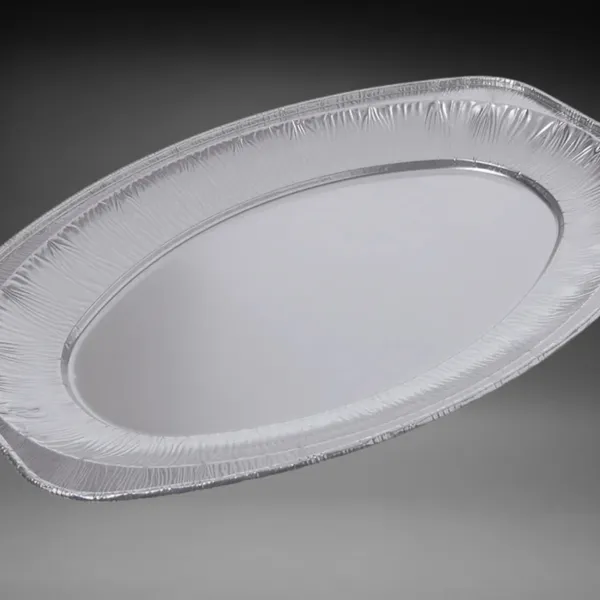Aluplatte oval groß