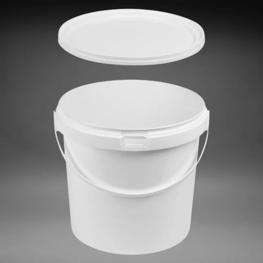 Deckel Kunstoffeimer 10,9L natur