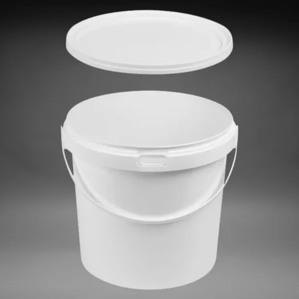 Kunstoffeimer 10,9L natur mit Kunstoffbügel
