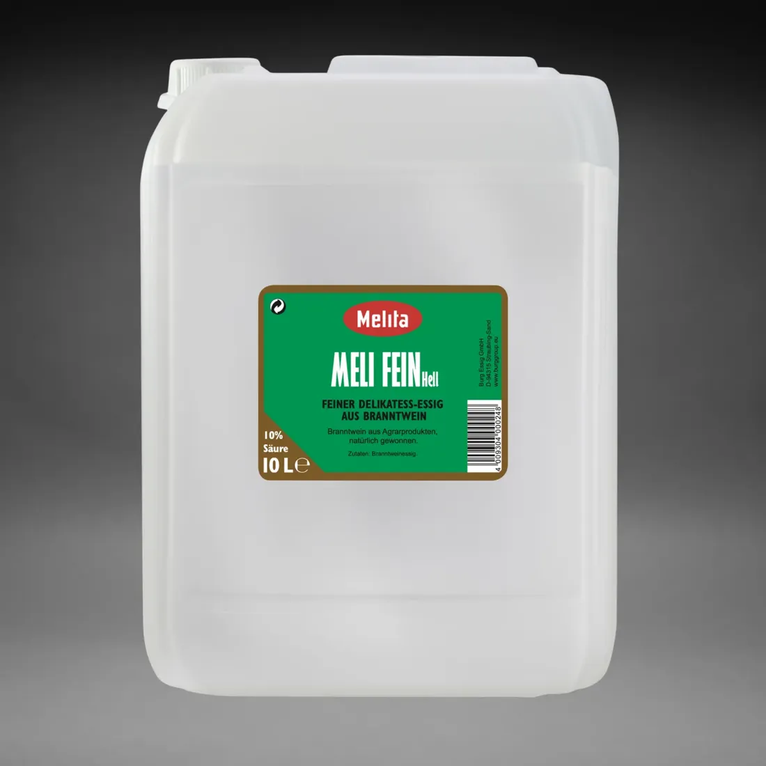 Branntweinessig 10%, 10kg Kanister